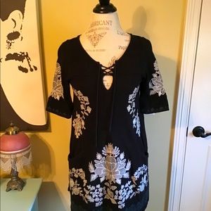 Sweater dress with pockets